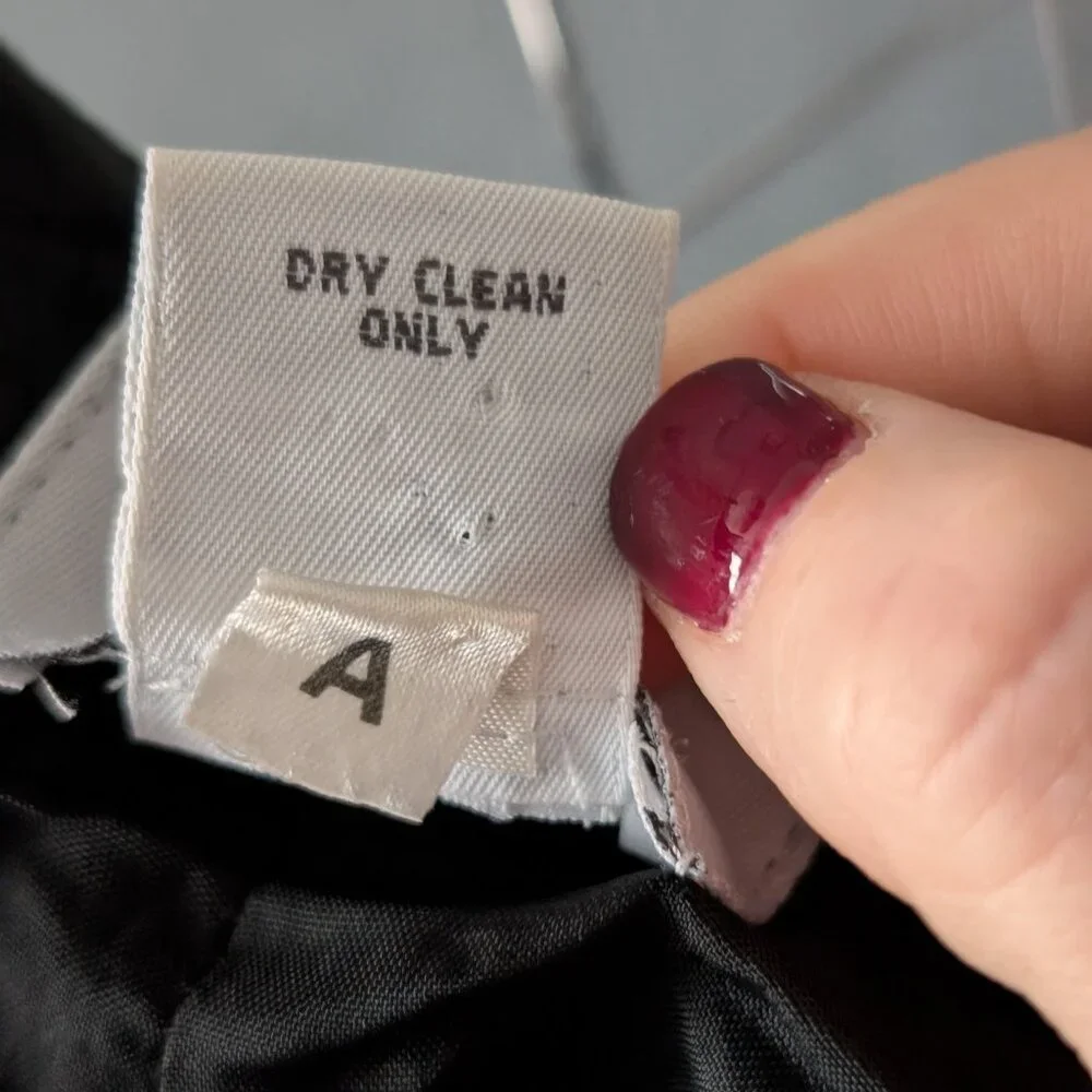 Vintage Women's Fully Lined Black Ann Taylor Side-Zip Pants Sz 2 - Picture 4 of 5